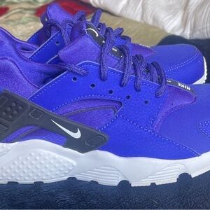 Nike Purple and Black Sneakers with Chunky Design